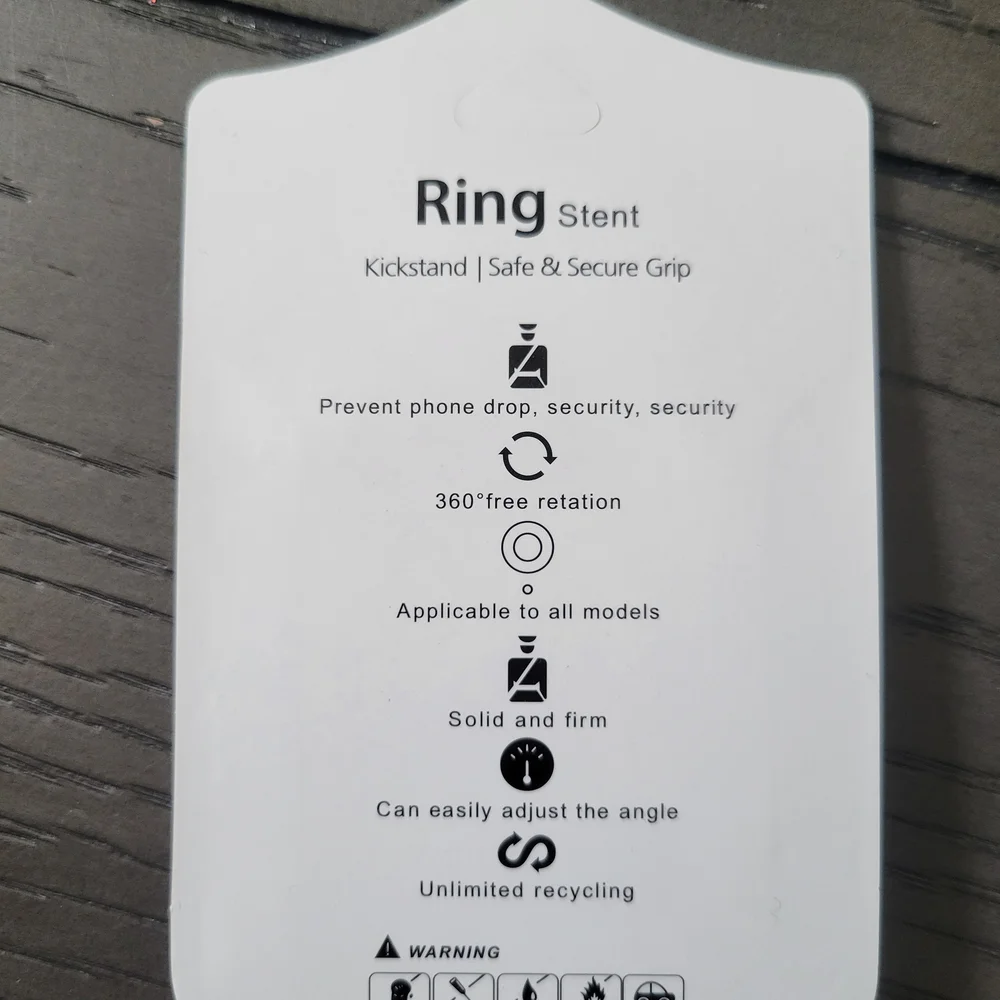 Cell phone holder stand kickstand ring